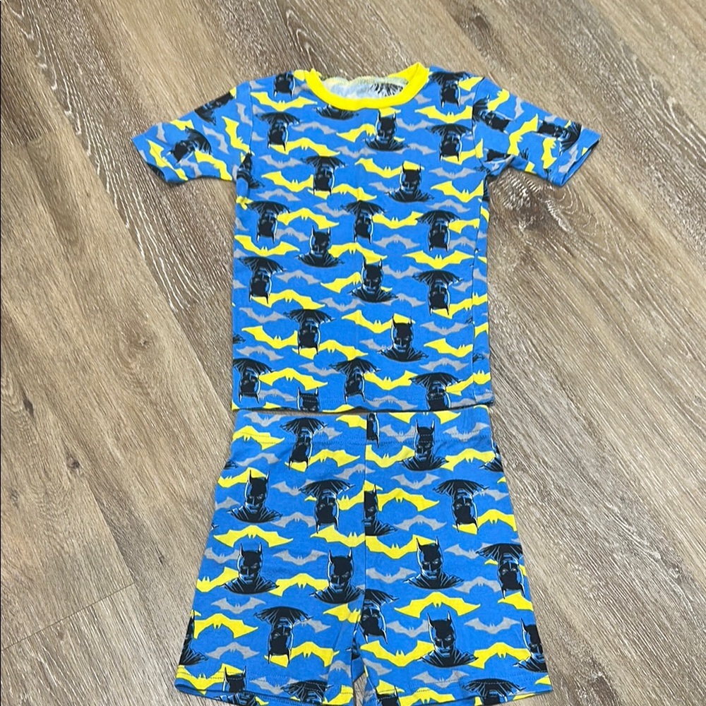 Blue and Yellow Batman Pajama Set nwot